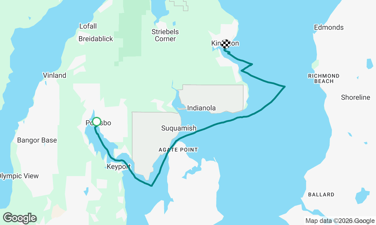 Poulsbo -> Kingston