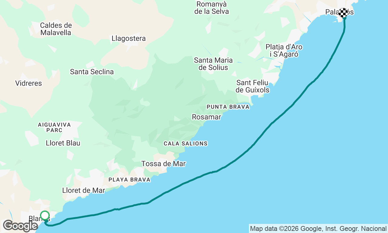 Blanes to Palamos