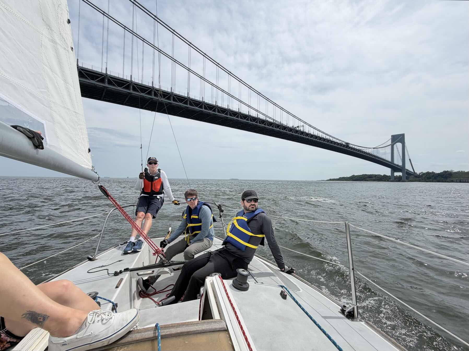 Straight shot to Verrazano & back on a scorcher 🔥 with westerly wind_59D73AA5-1924-4B14-ADA6-05A30A11EA6B