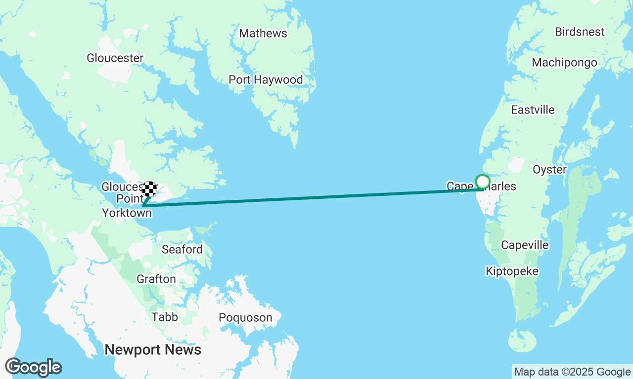 Cape charles to YRYH