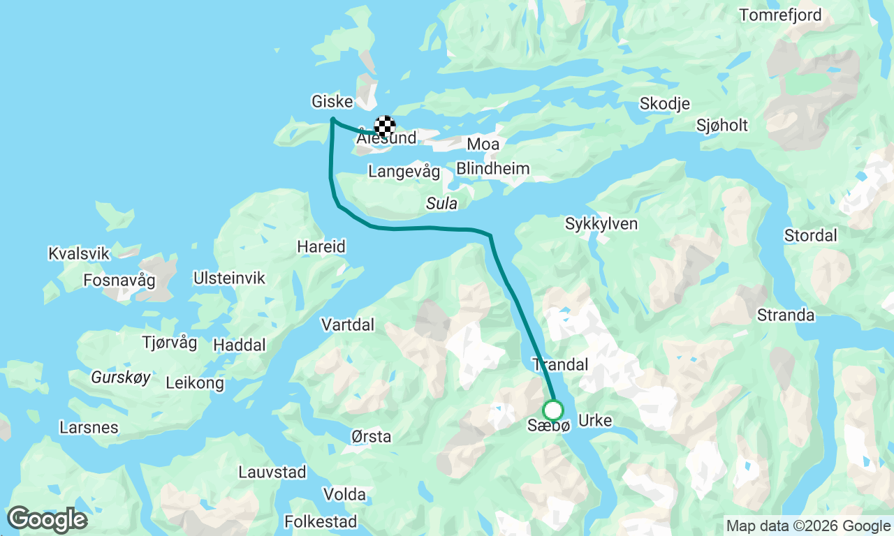 Sæbø to Alesund