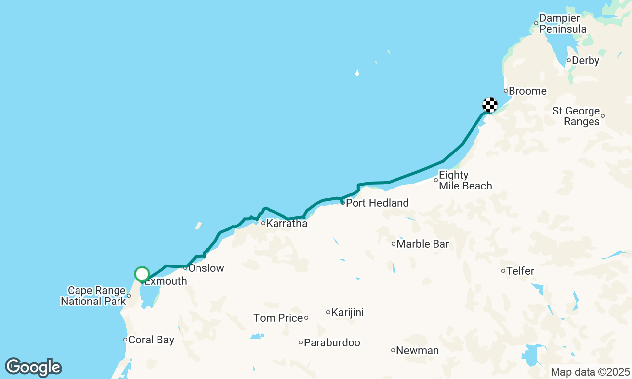 Exmouth to Broome 