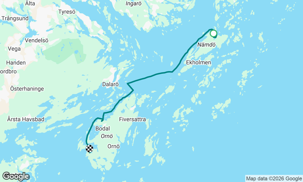 Namdö to Ornö dyviken