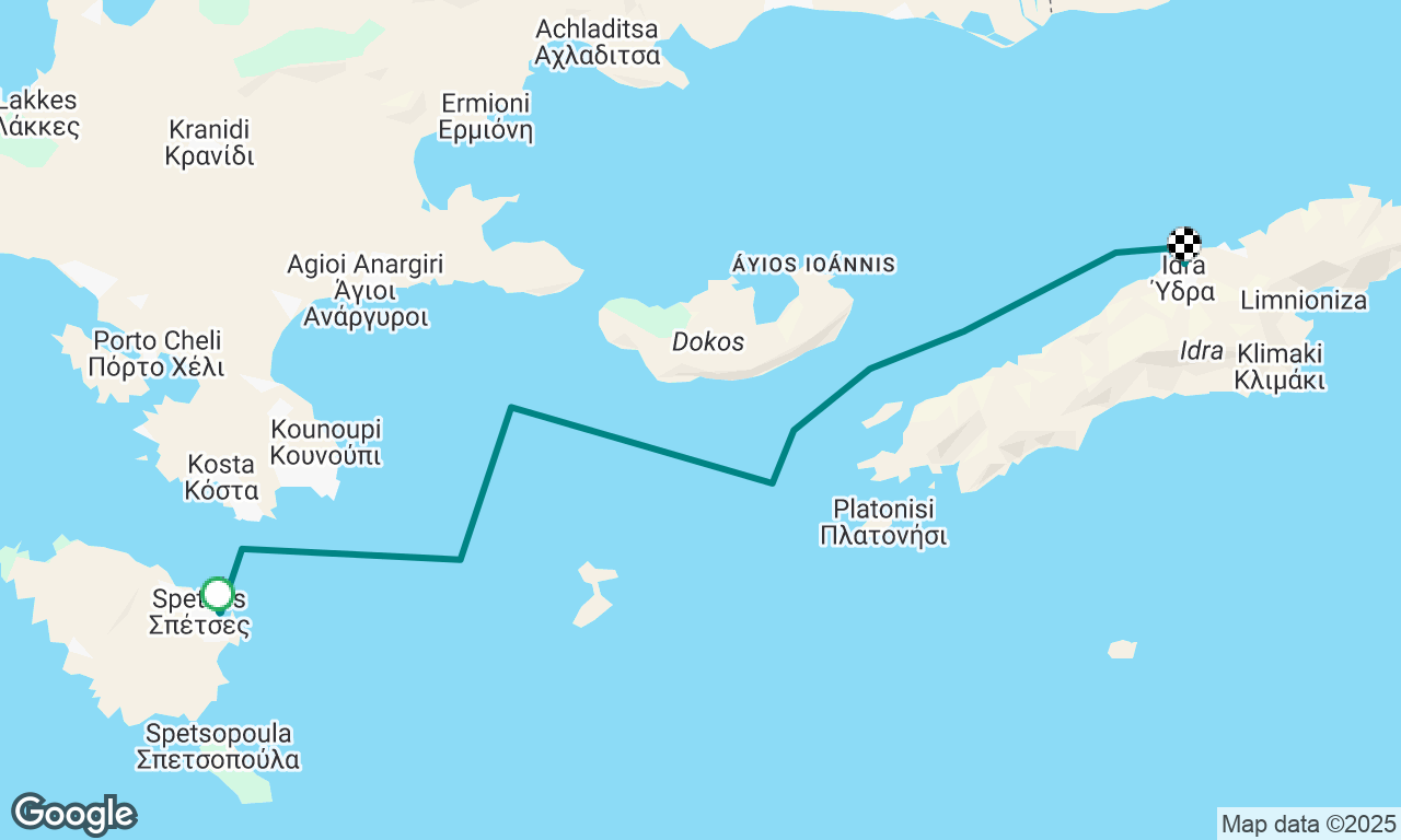 Spetses to Hydra 