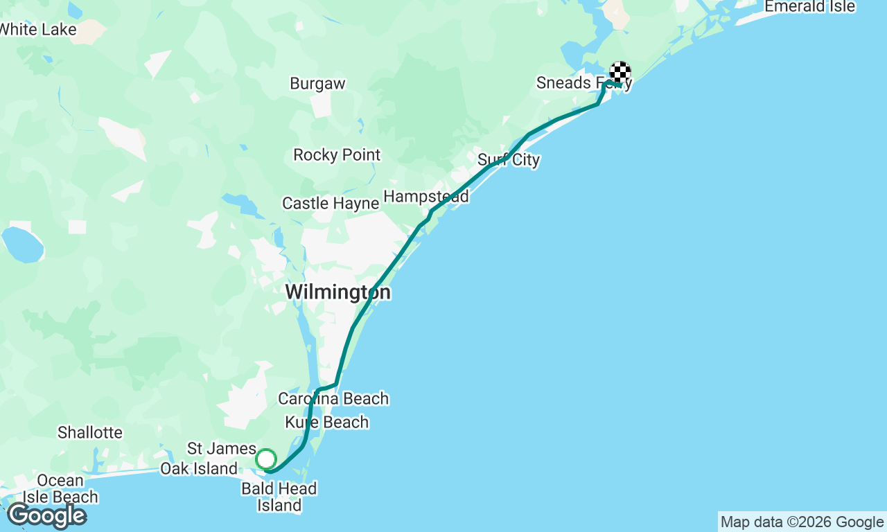 Southport to Mile Hammock Bay