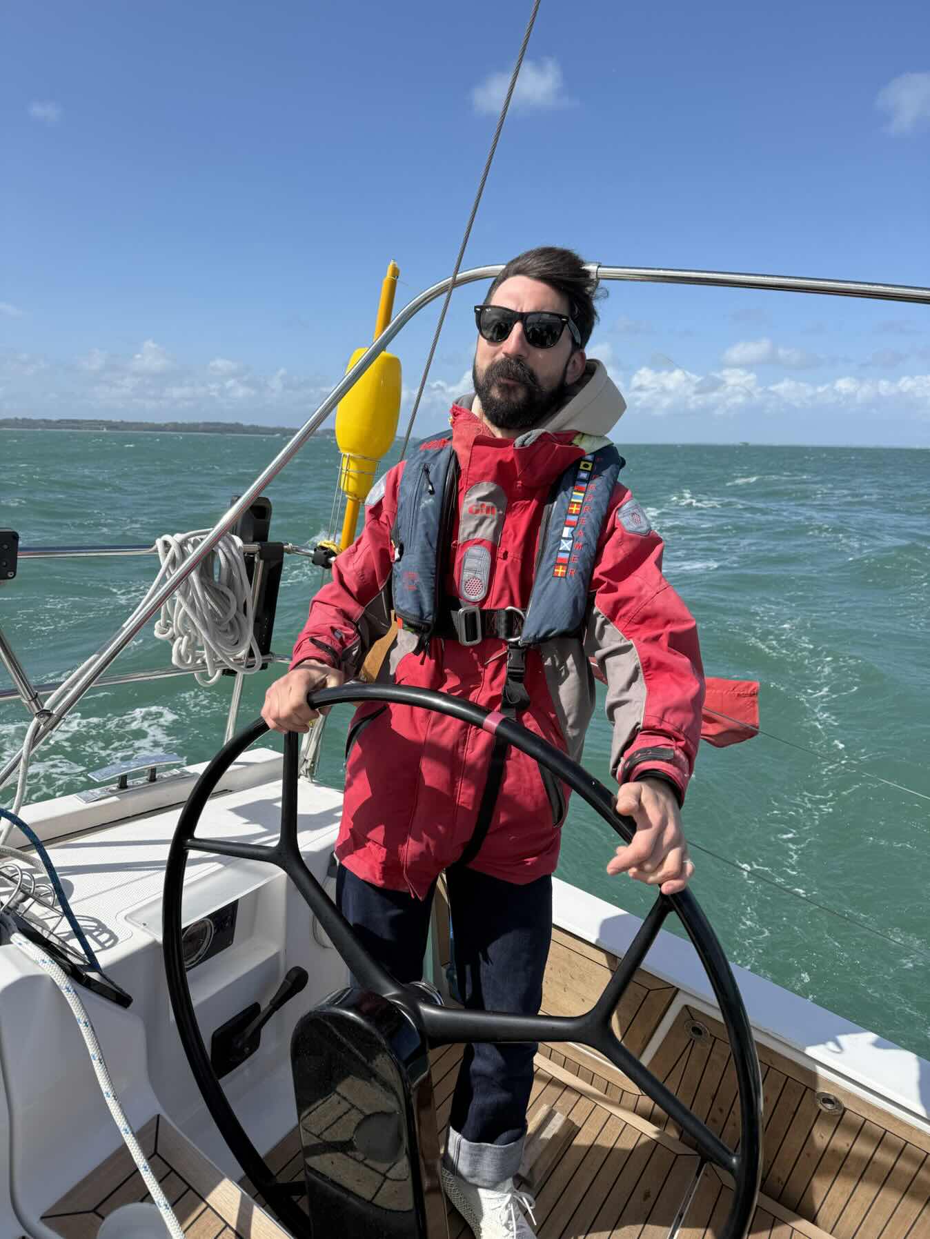 Blustery sail out of Gosport_7A9FA13A-1D98-4429-AE10-969752F38F85