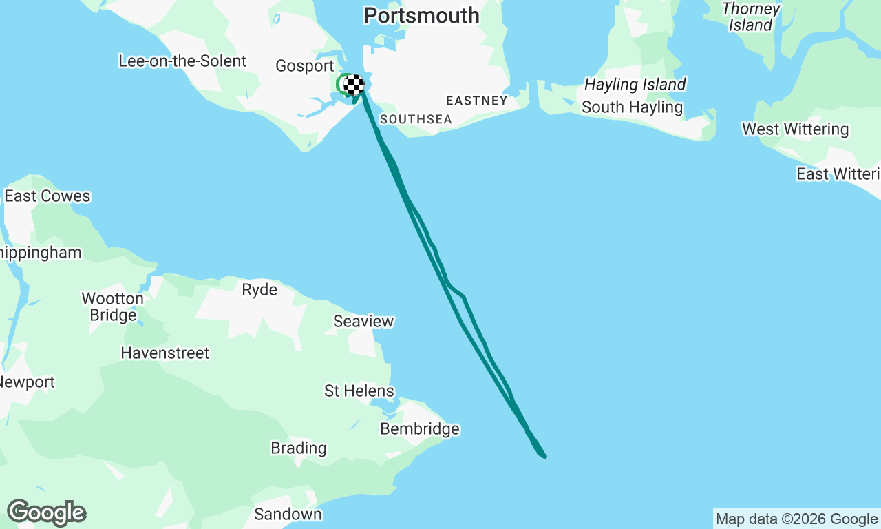 Blustery sail out of Gosport