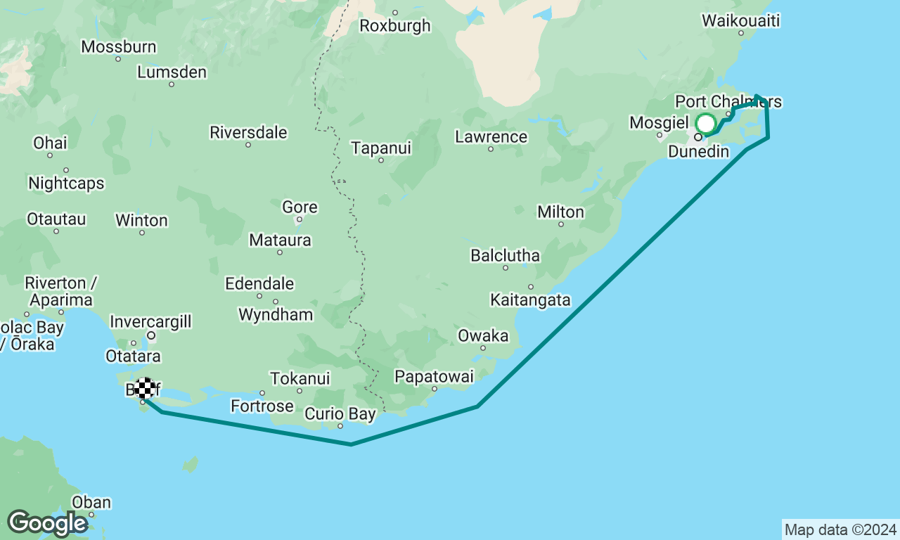 Dunedin to Bluff