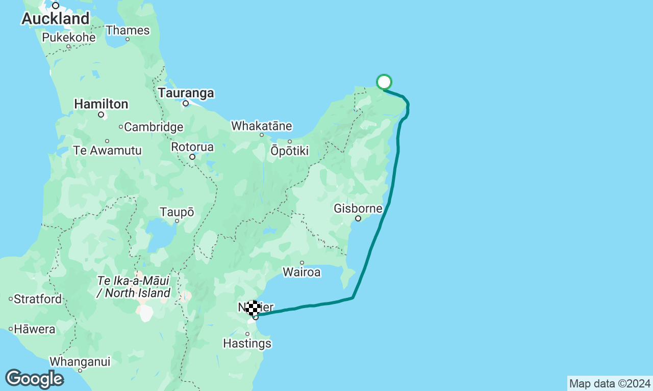 Hicks Bay to Napier