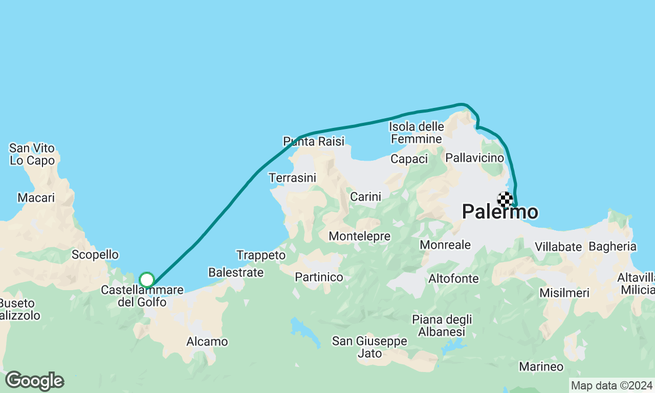 Castellemare to Palermo