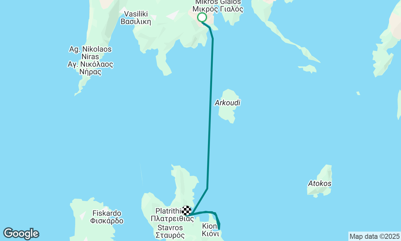 Sivota -> Frikes + bareboat rescue