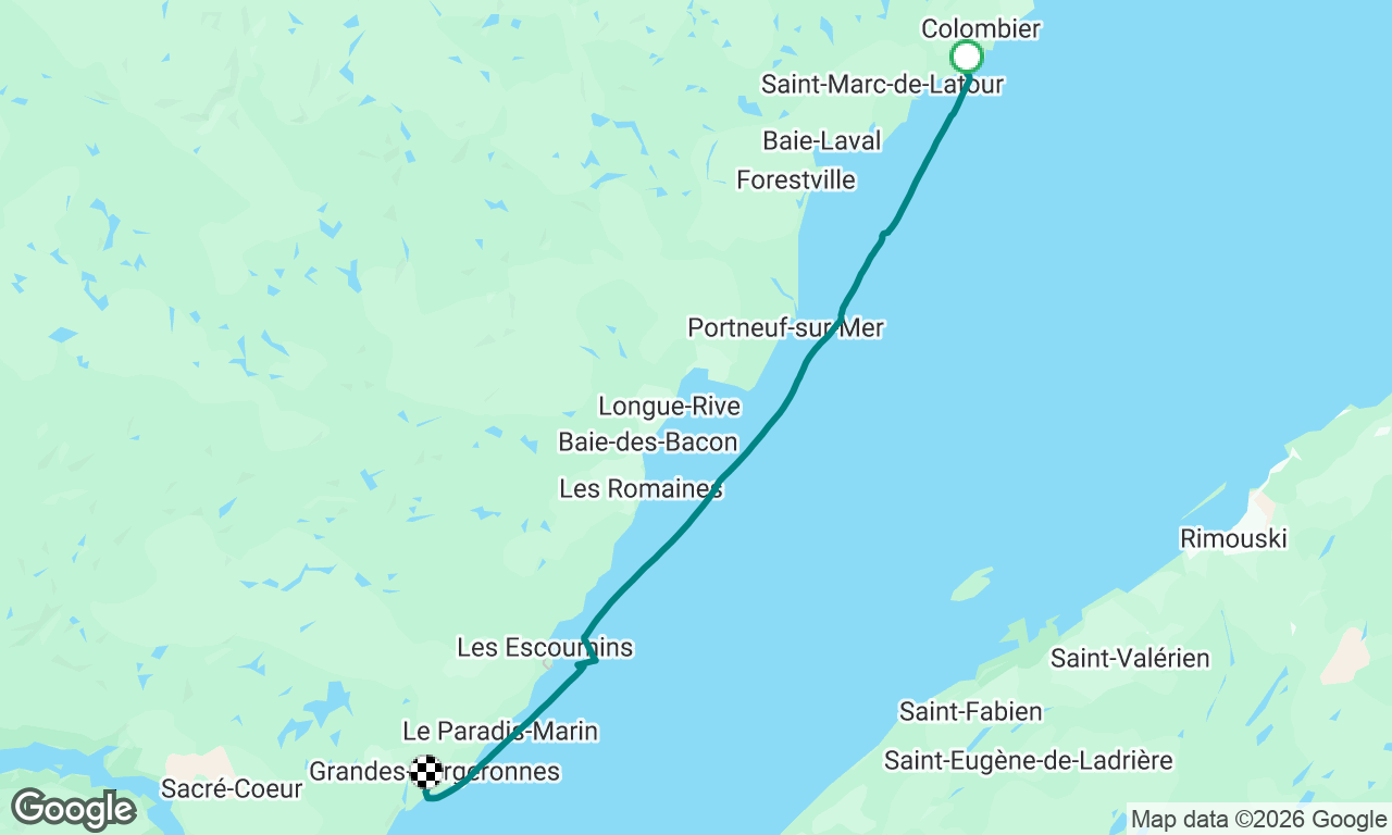 Retour via Bergeronne