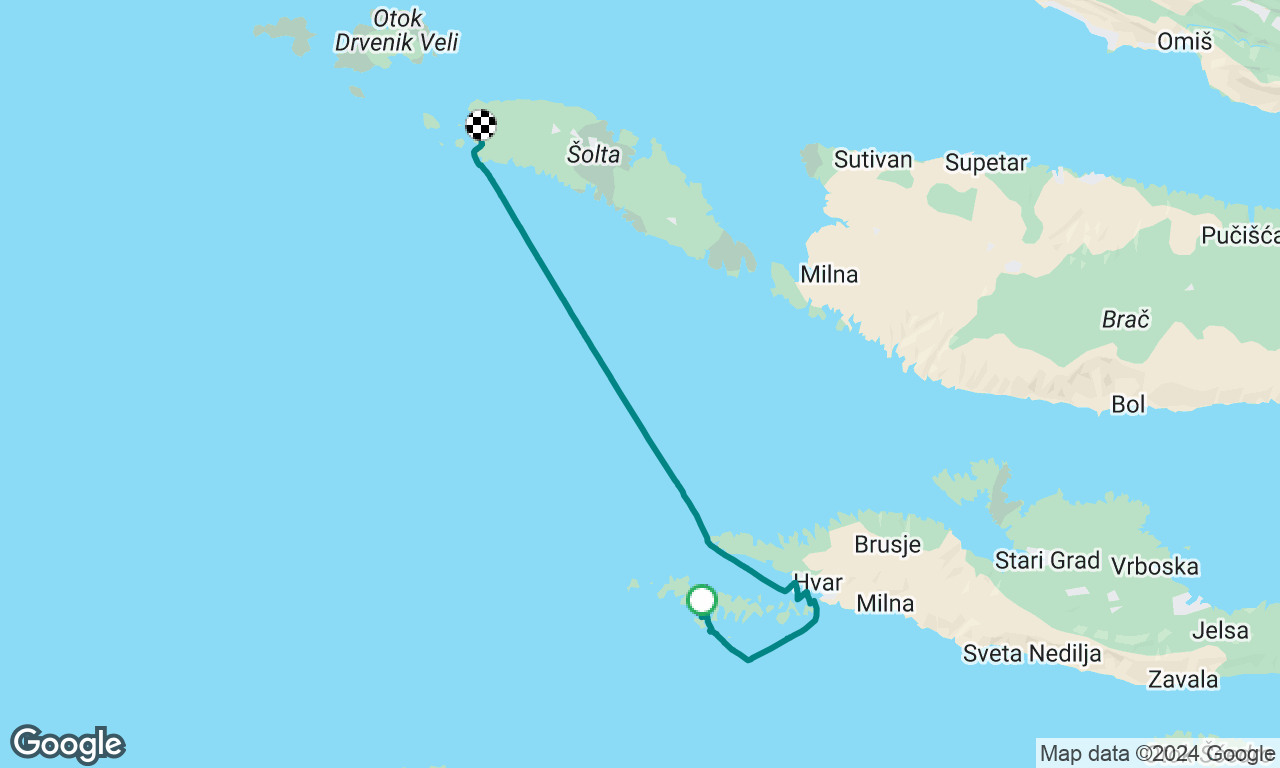 Split Flotilla  :  Dobri otok to Sesula