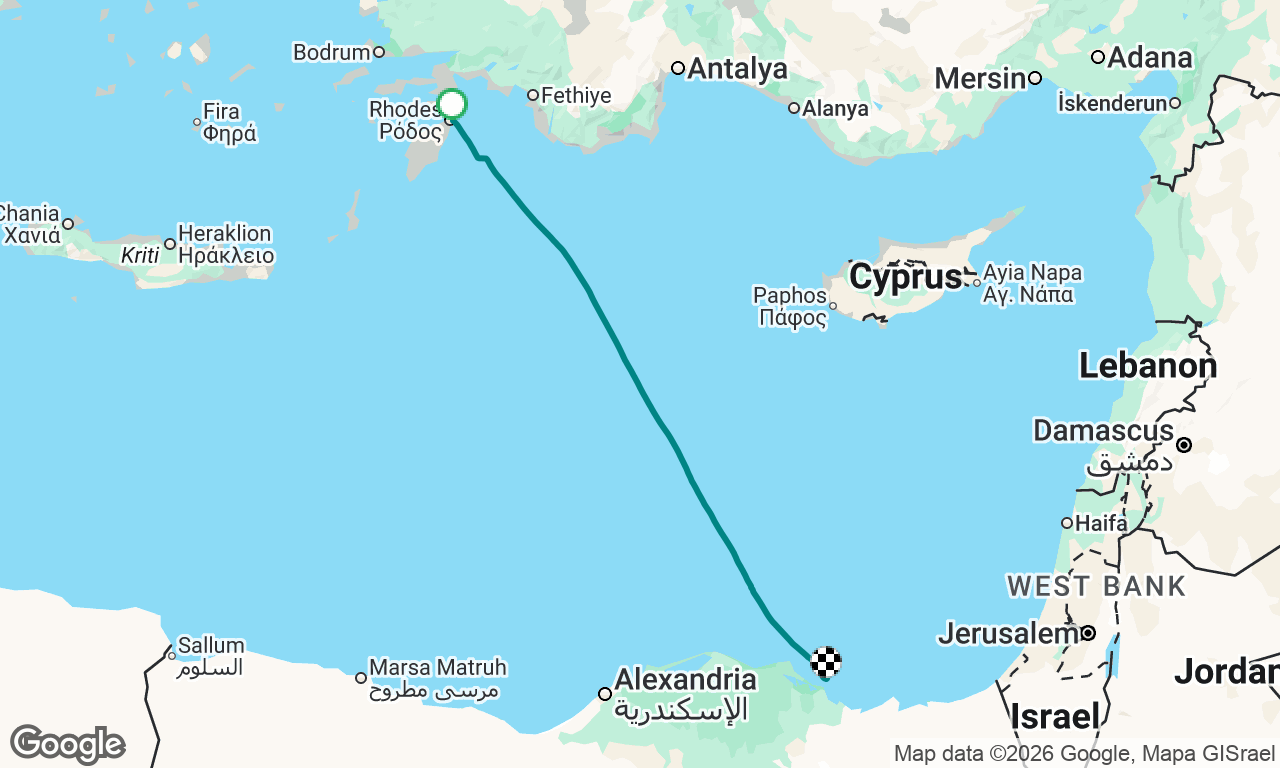 Mytilene to El Gouna - Leg 3