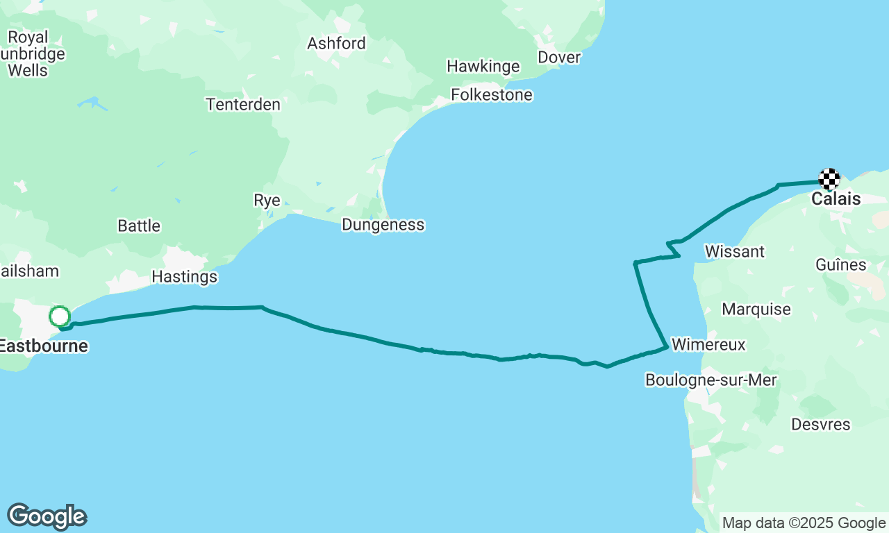 Eastbourne, UK. - Calais, France