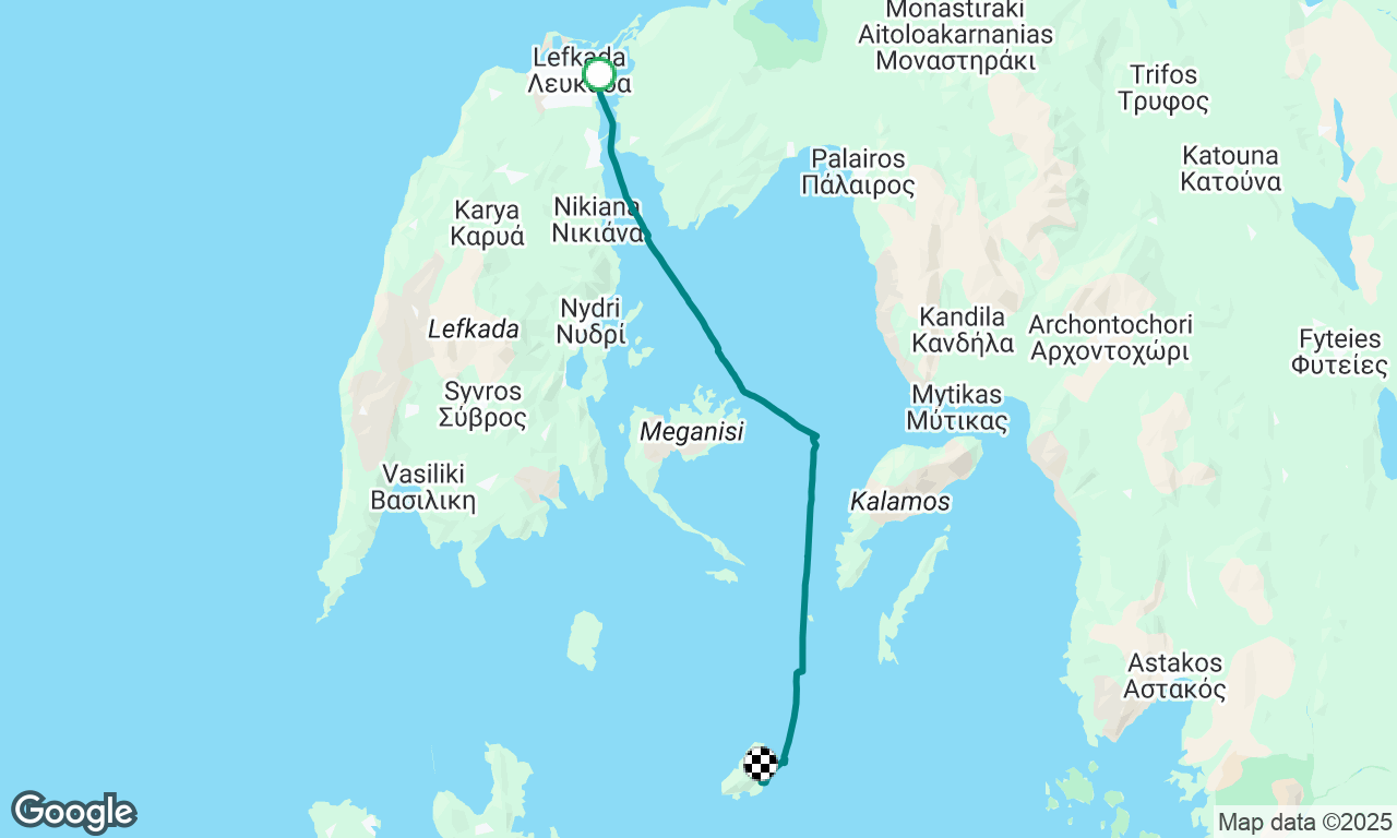 Day 2 Ionian Islands
Lefkas to Pig Beach