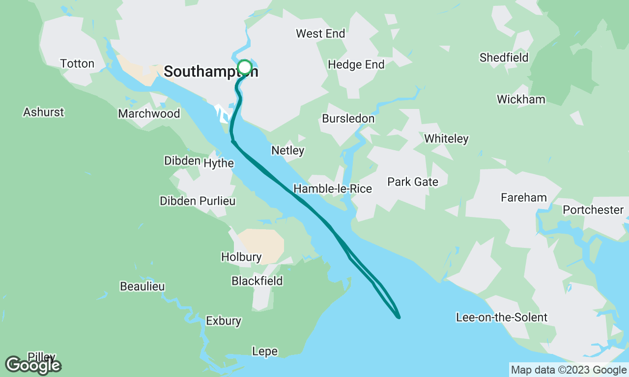 Day sail from Southampton 