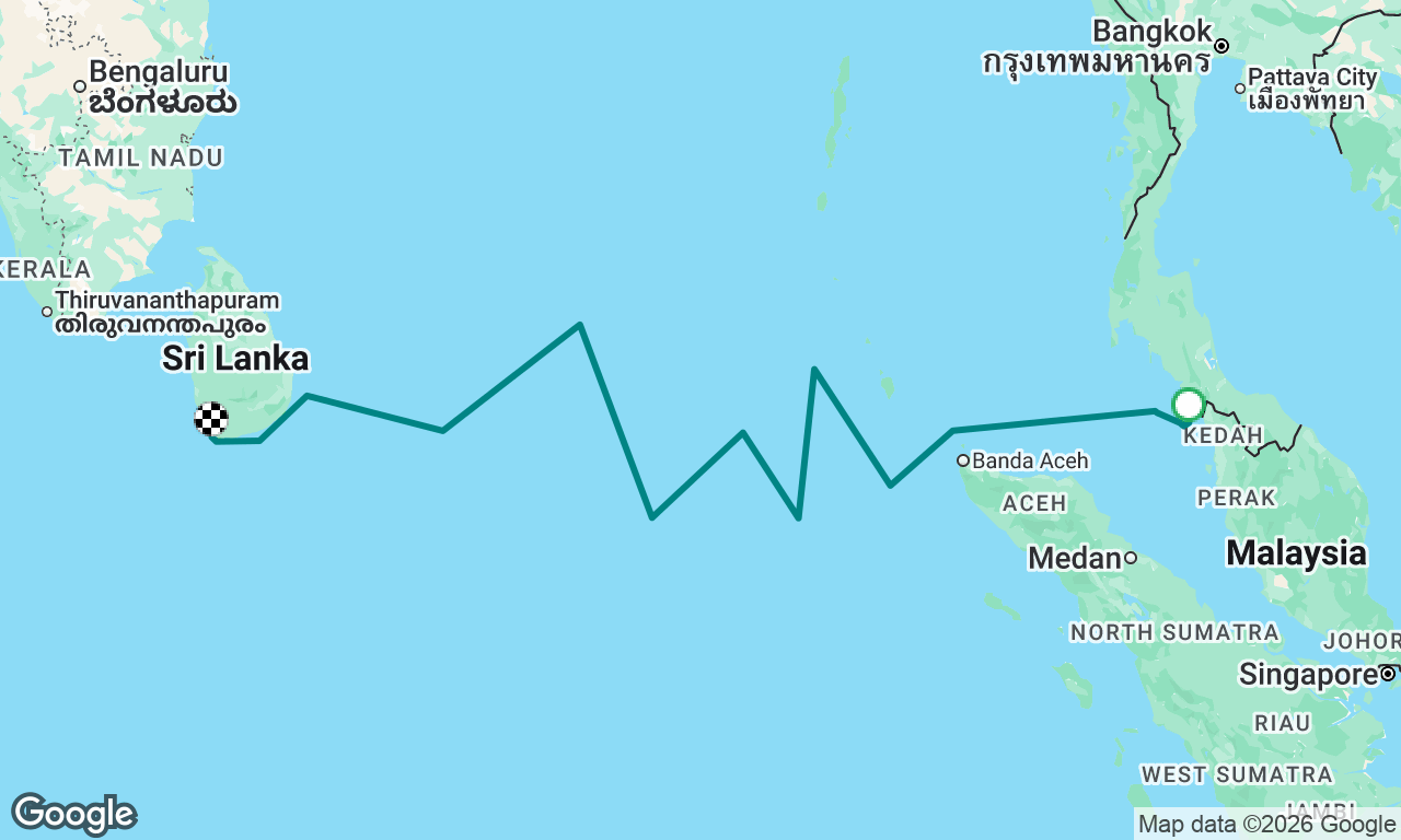 Langkawi Malaysia to Galle Sri Lanka 2026