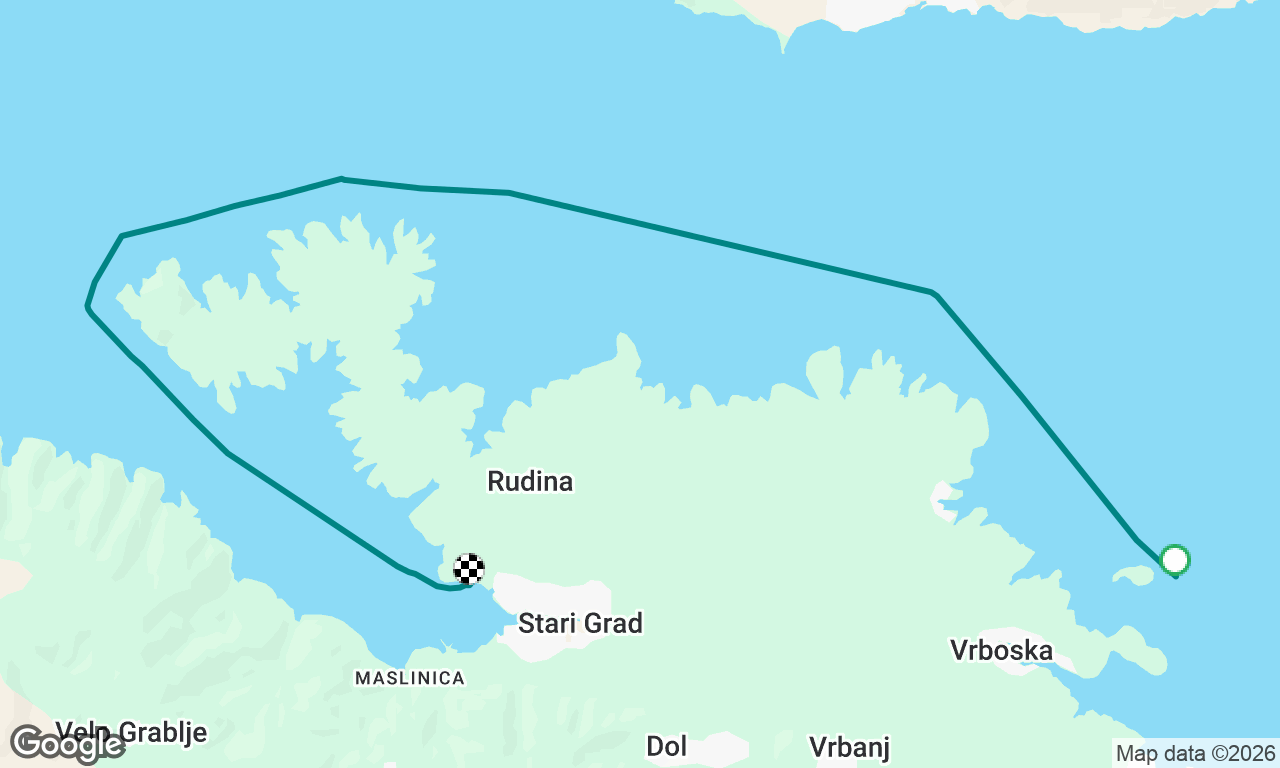 Noćna navigacija Hvar-stari grad