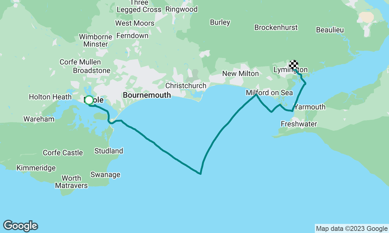 Poole to lymington 