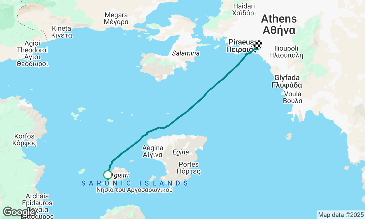 Agistri to Athens