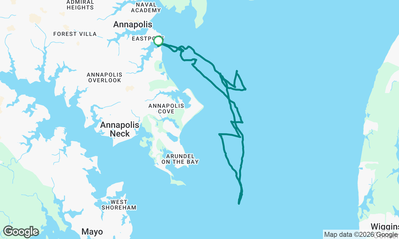 Annapolis Sailing School to Thomas Point Lighthous