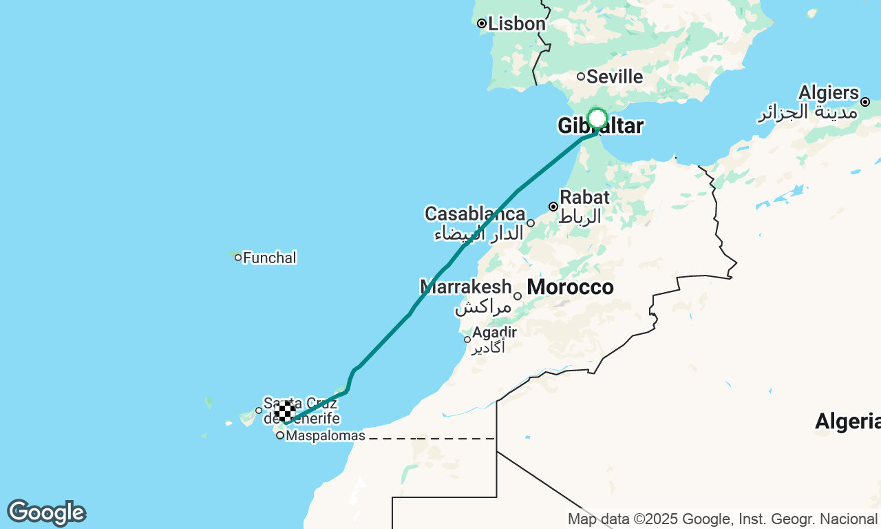 European -
Gibraltar to Las Palmas
