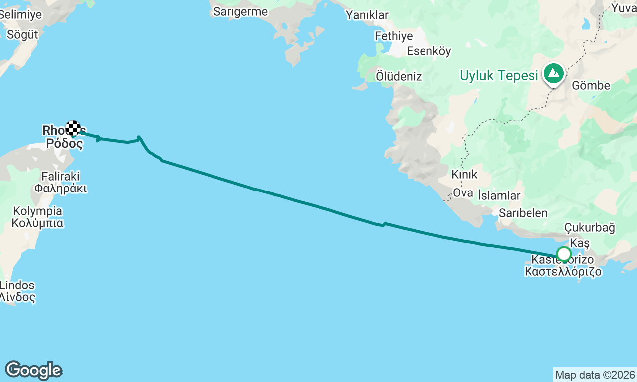 Kastelorizo to Rhodes
