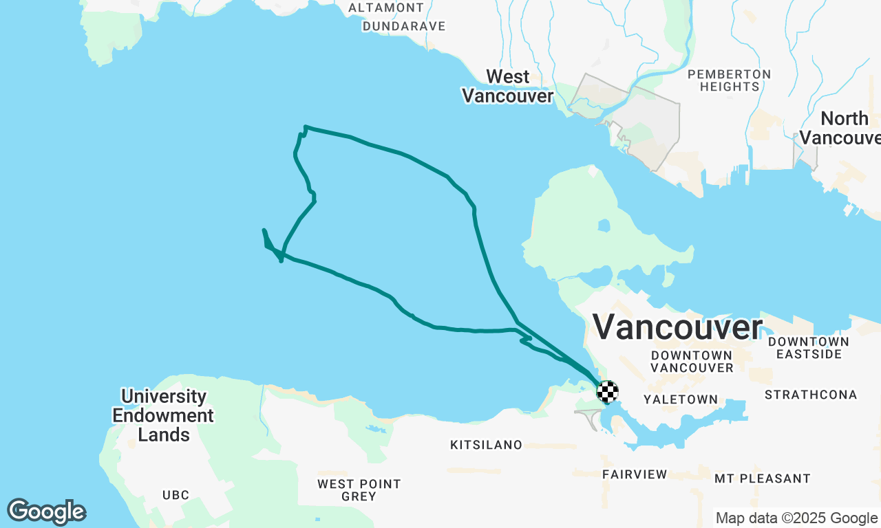 Sailing around English Bay