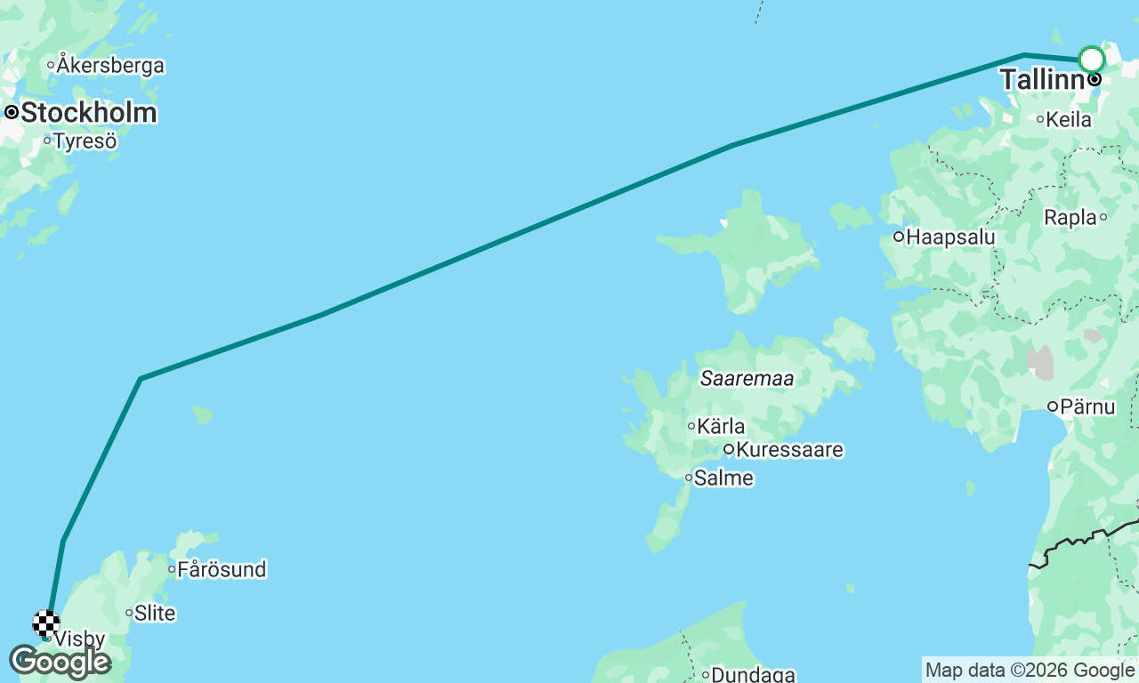 Voyage map