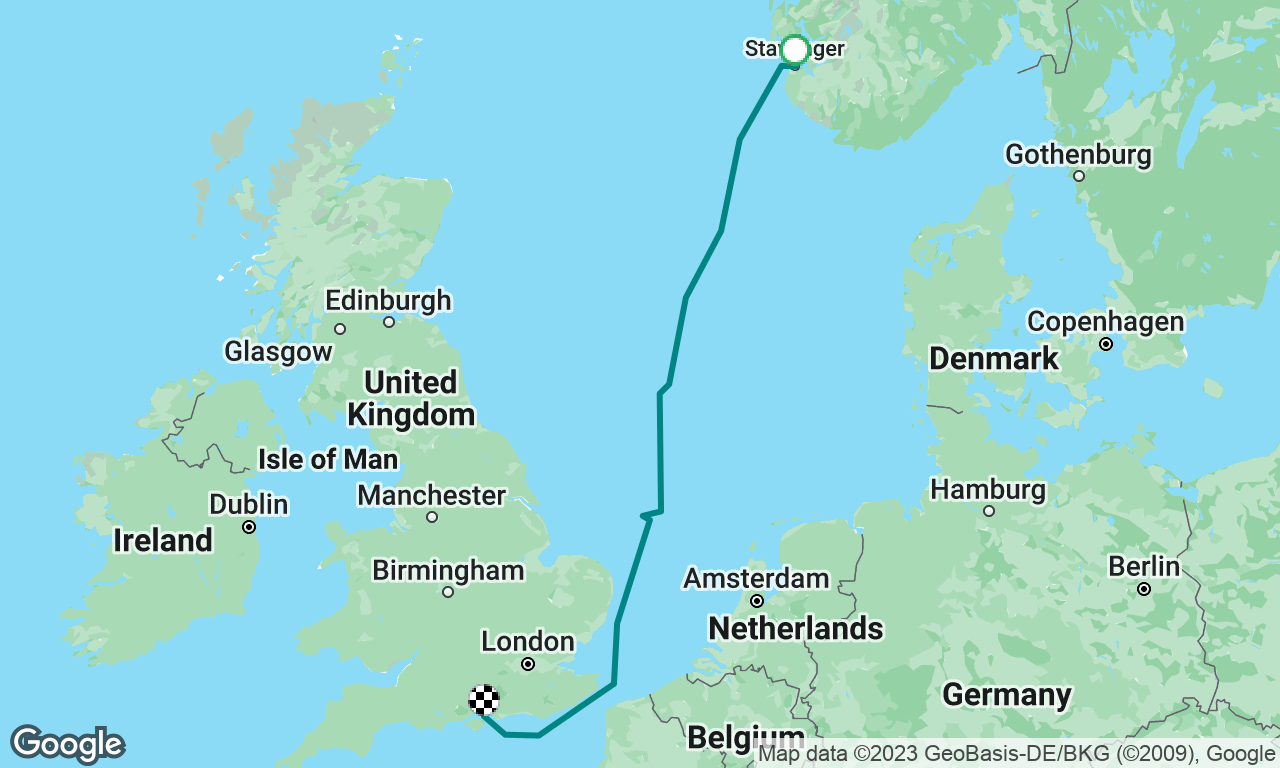 Stavanger back to Portsmouth 