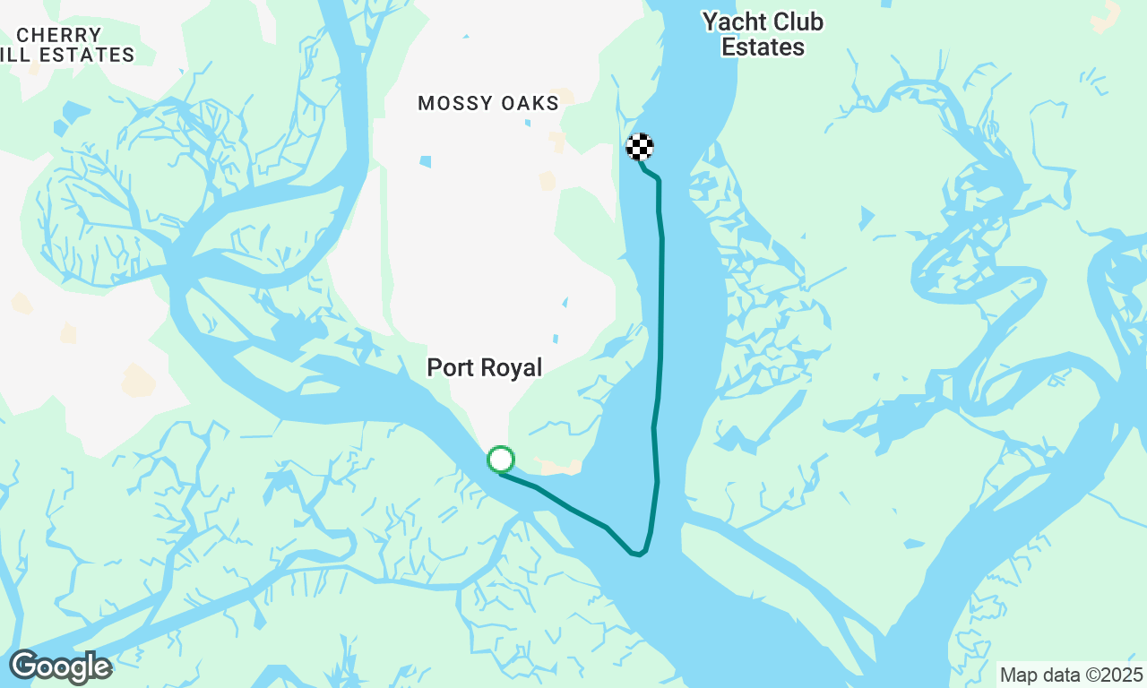 Fish Camp to Port Royal Travelled