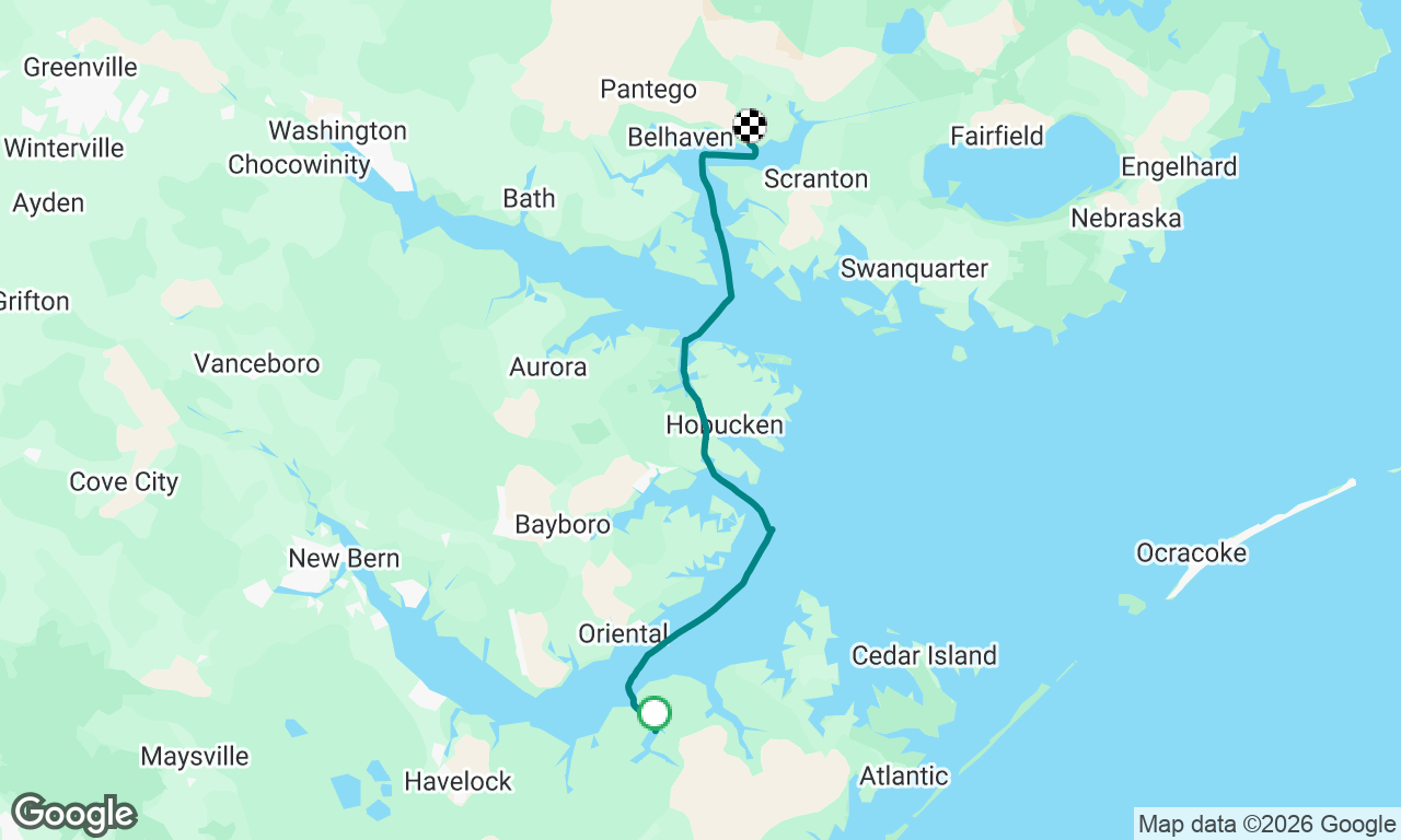 Cruise North - Day 22 - Merrimon to Belhaven SC