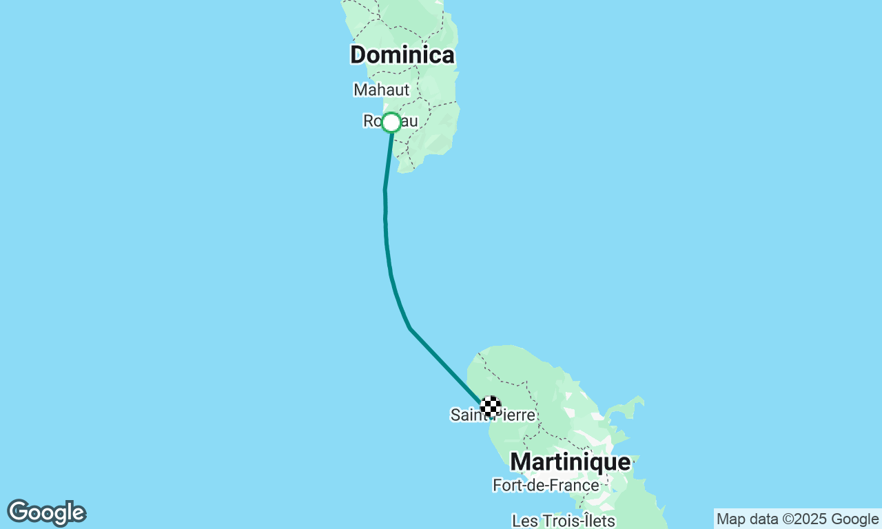 Roseau (Domenica) to Saint Pierre (Martinica)