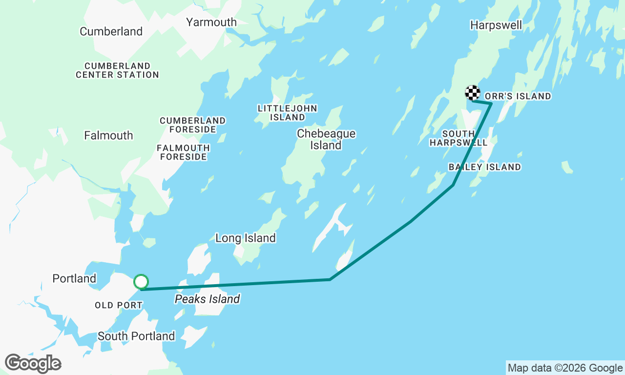 Portland to Harpswell