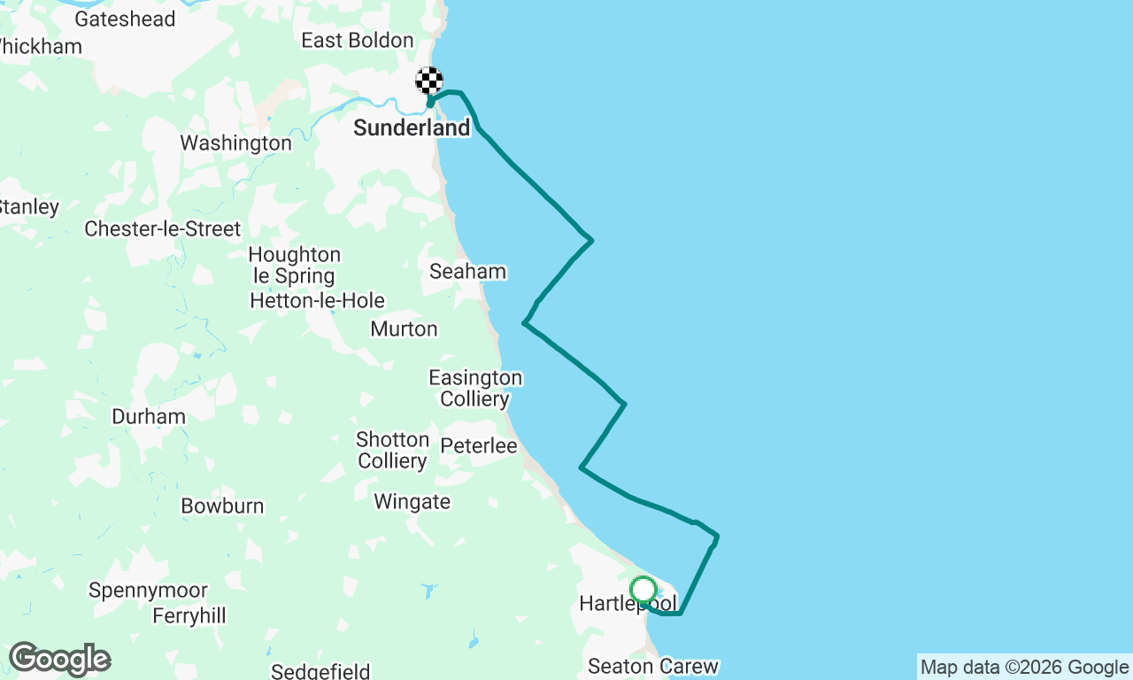Hartlepool to Sunderland