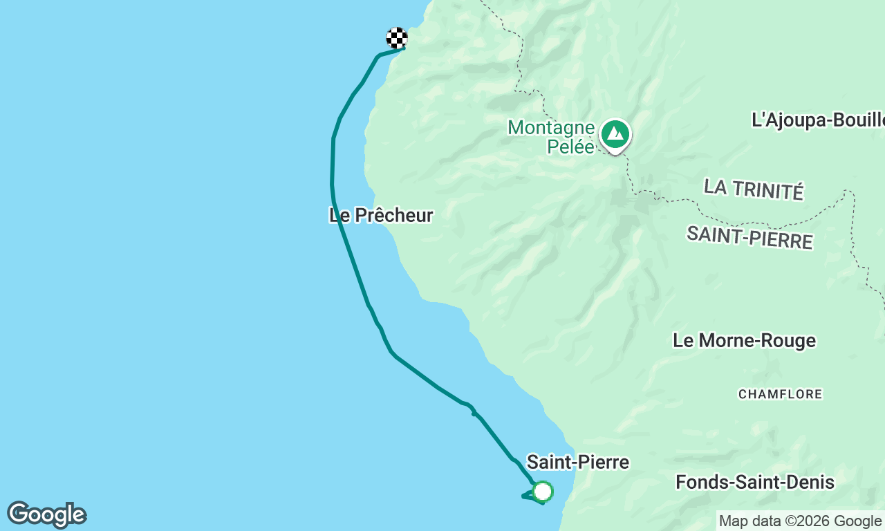 Saint-Pierre -> Anse Couleuvre