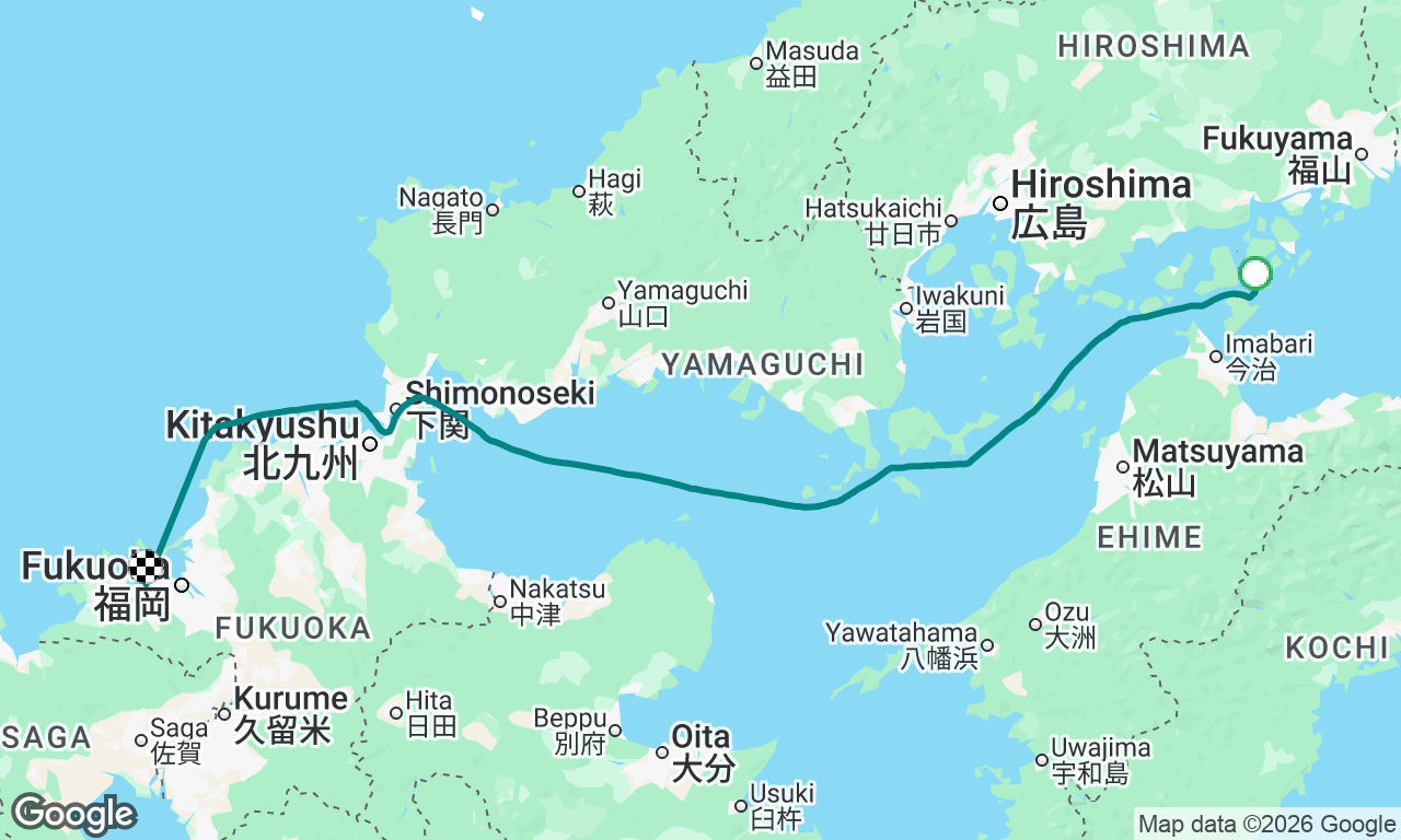2nd day from himeji to fukuoka