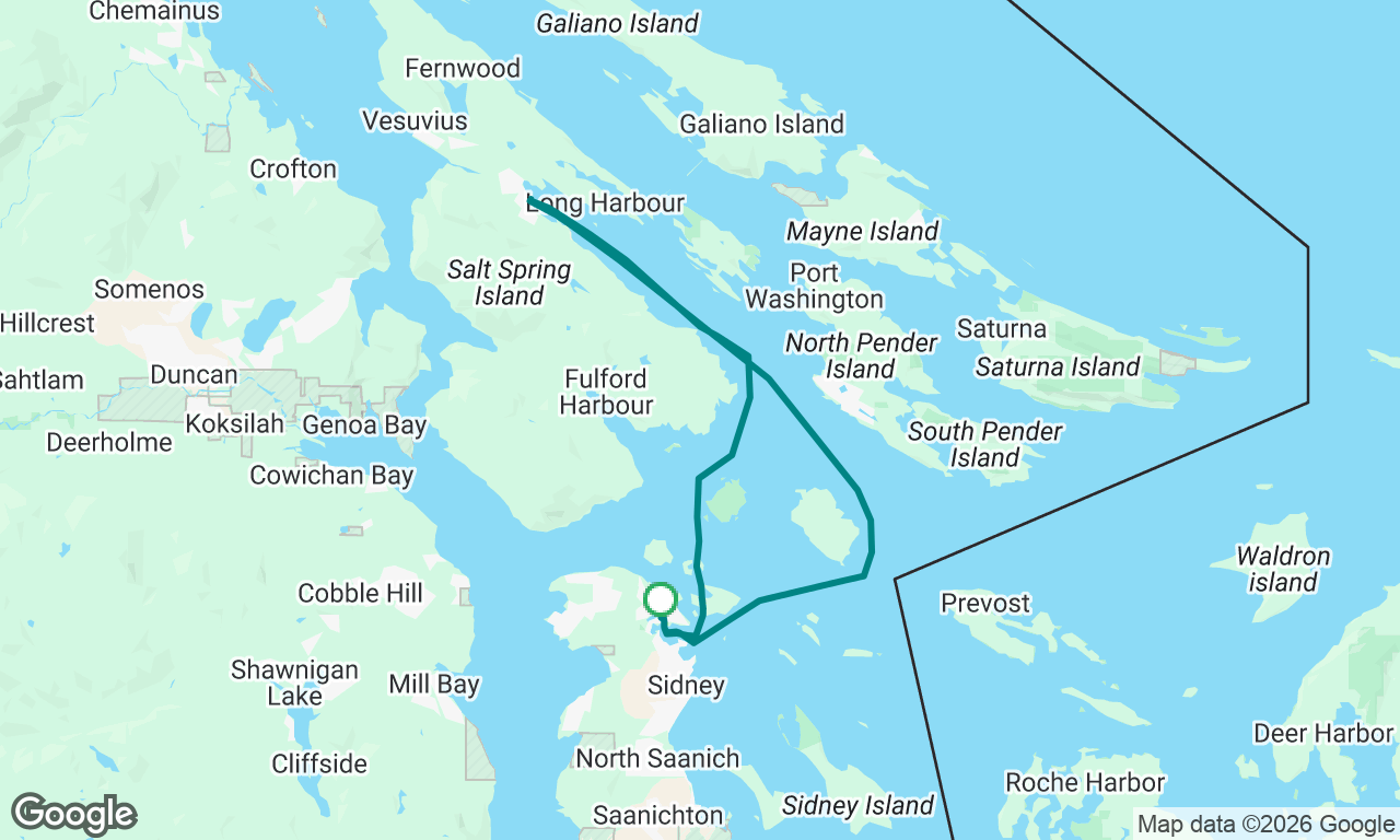 Daddy Daughter sail to Salt Spring Island 