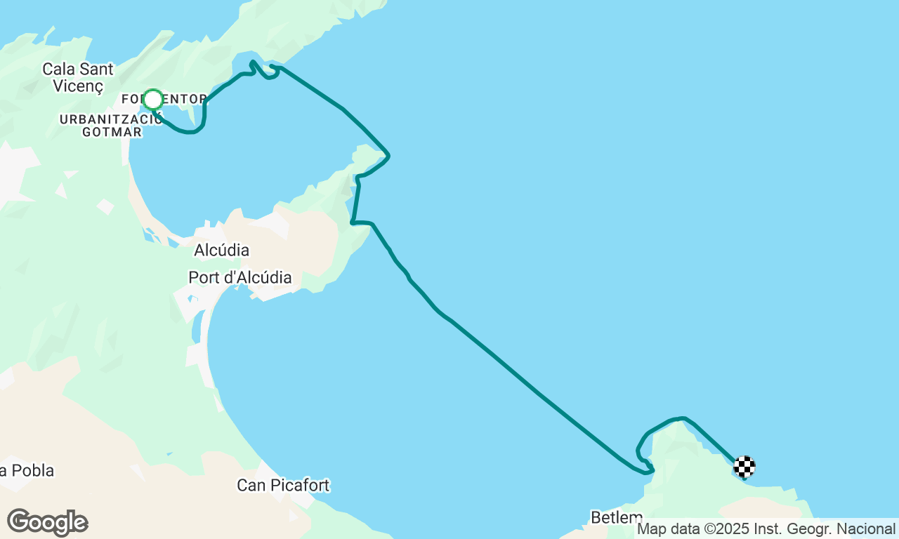 Charter Baleares S4P4, Pollença - S’Arenalet d’Aubarca, Maiorca