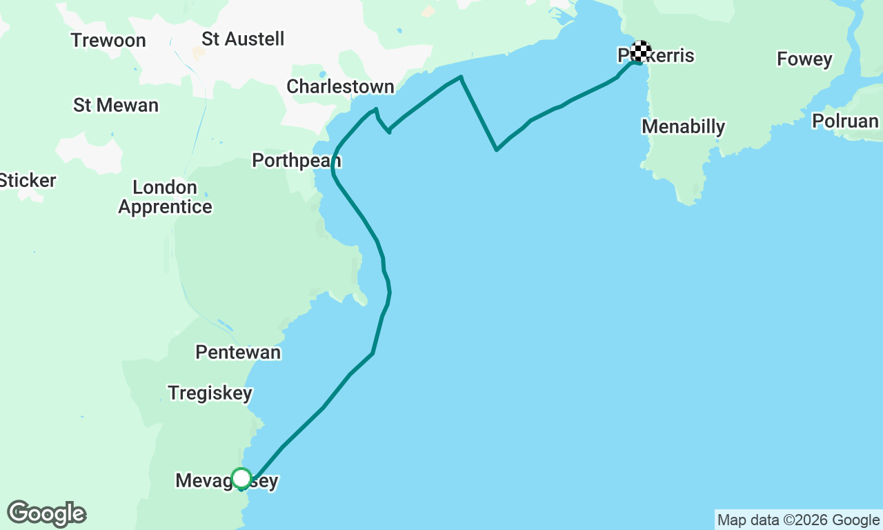 Mevagissey to Polkerris, St Austell Bay