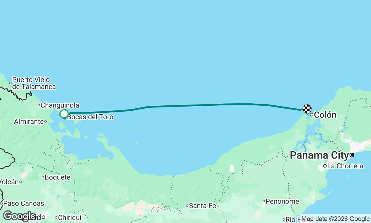 Bocas del Toro to SBM