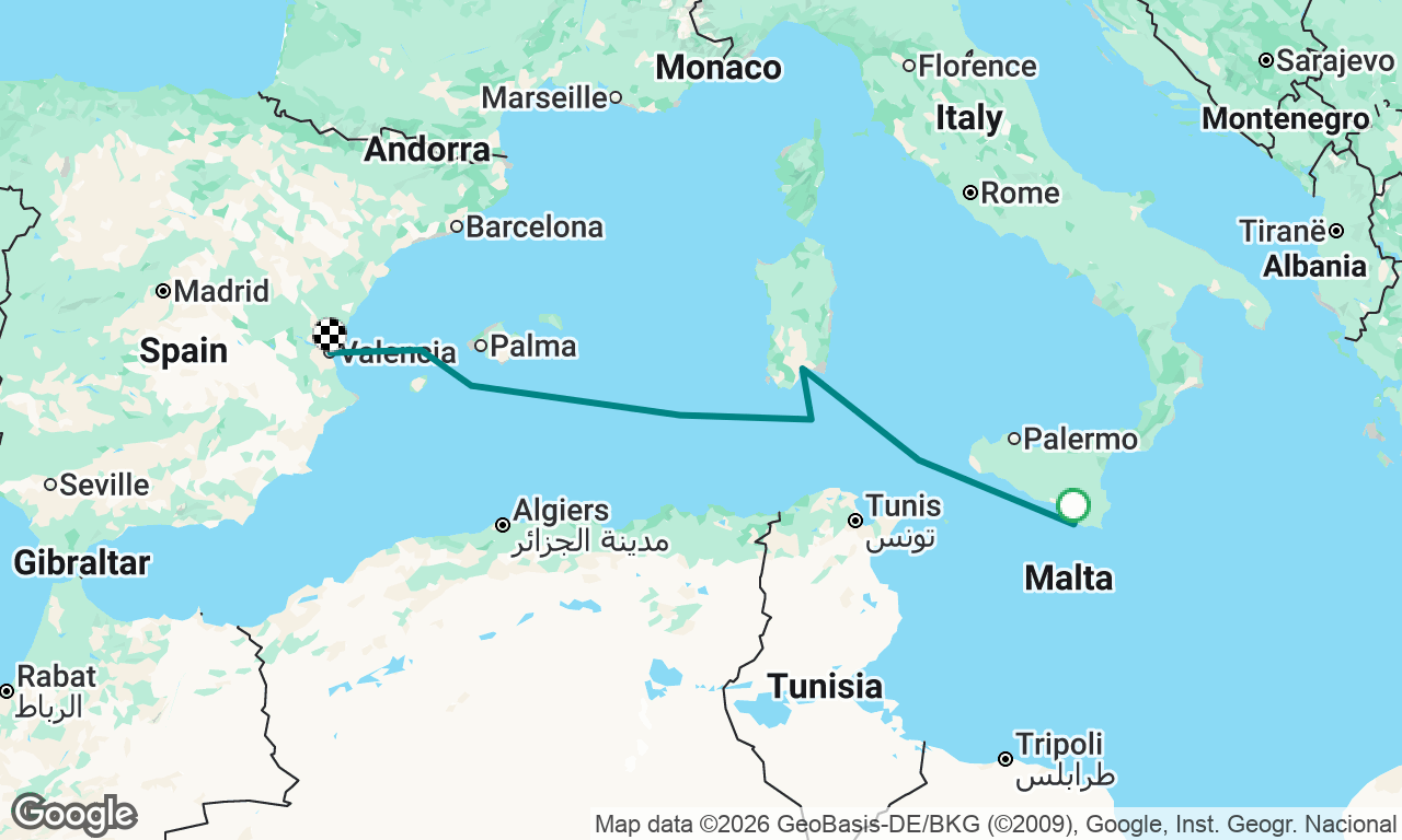 Voyage map
