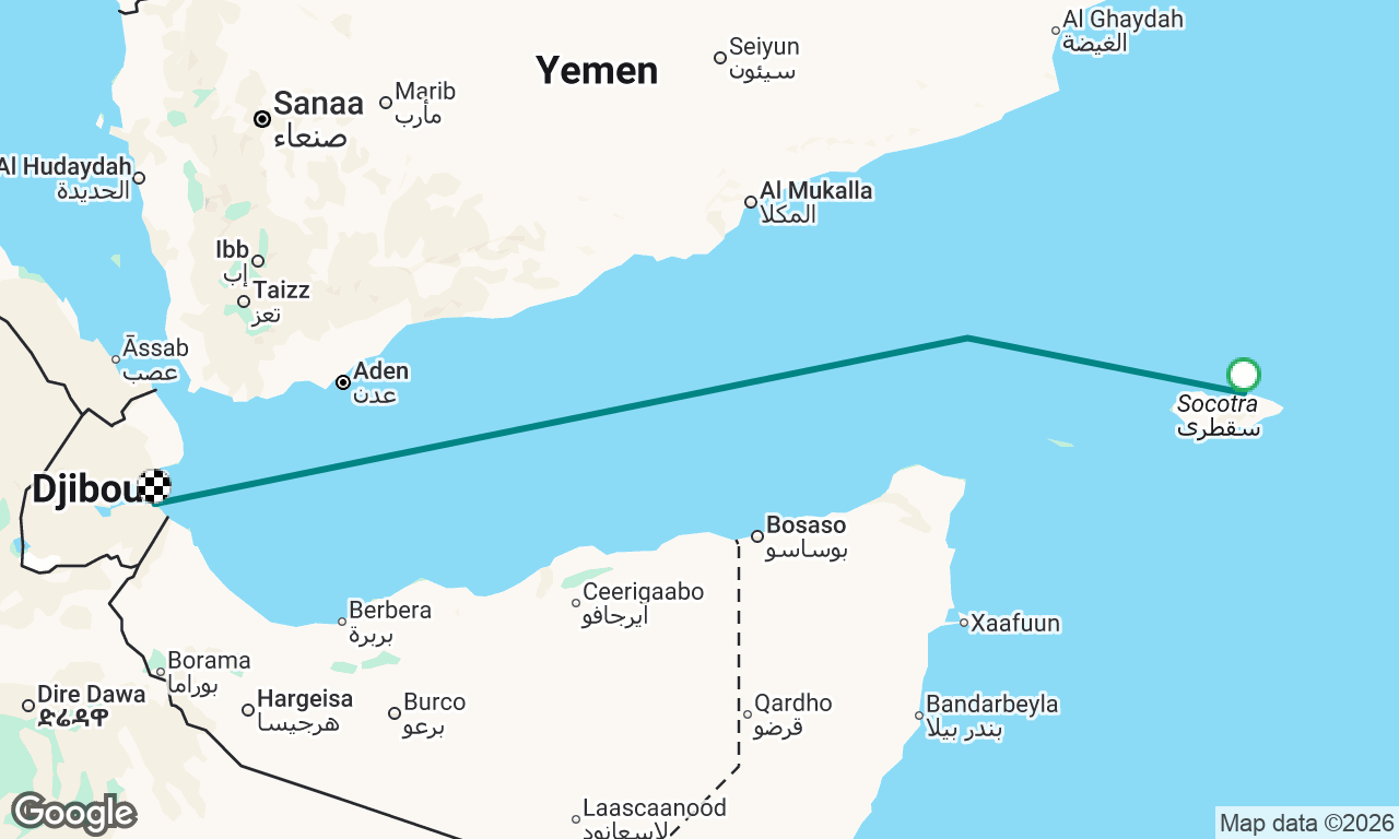Socotra to Djibouti 2026