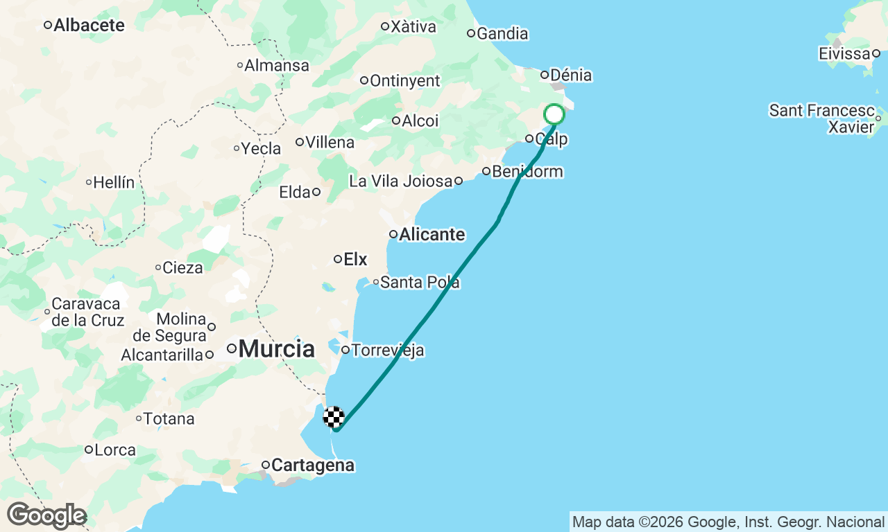 Moraia to Mar Menor 