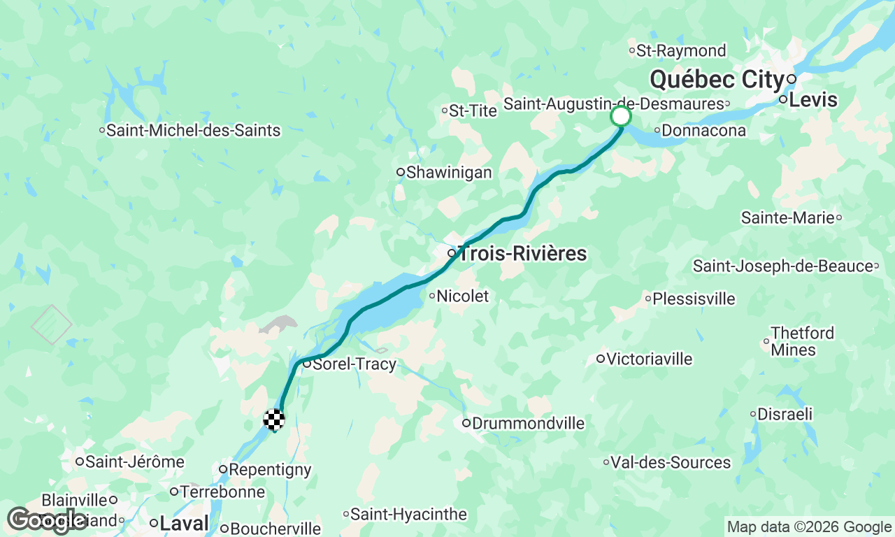 dernier Leg Compostelle : portNeuf à Contrecoeur 