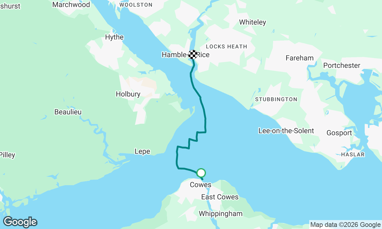 cowes to hamble 