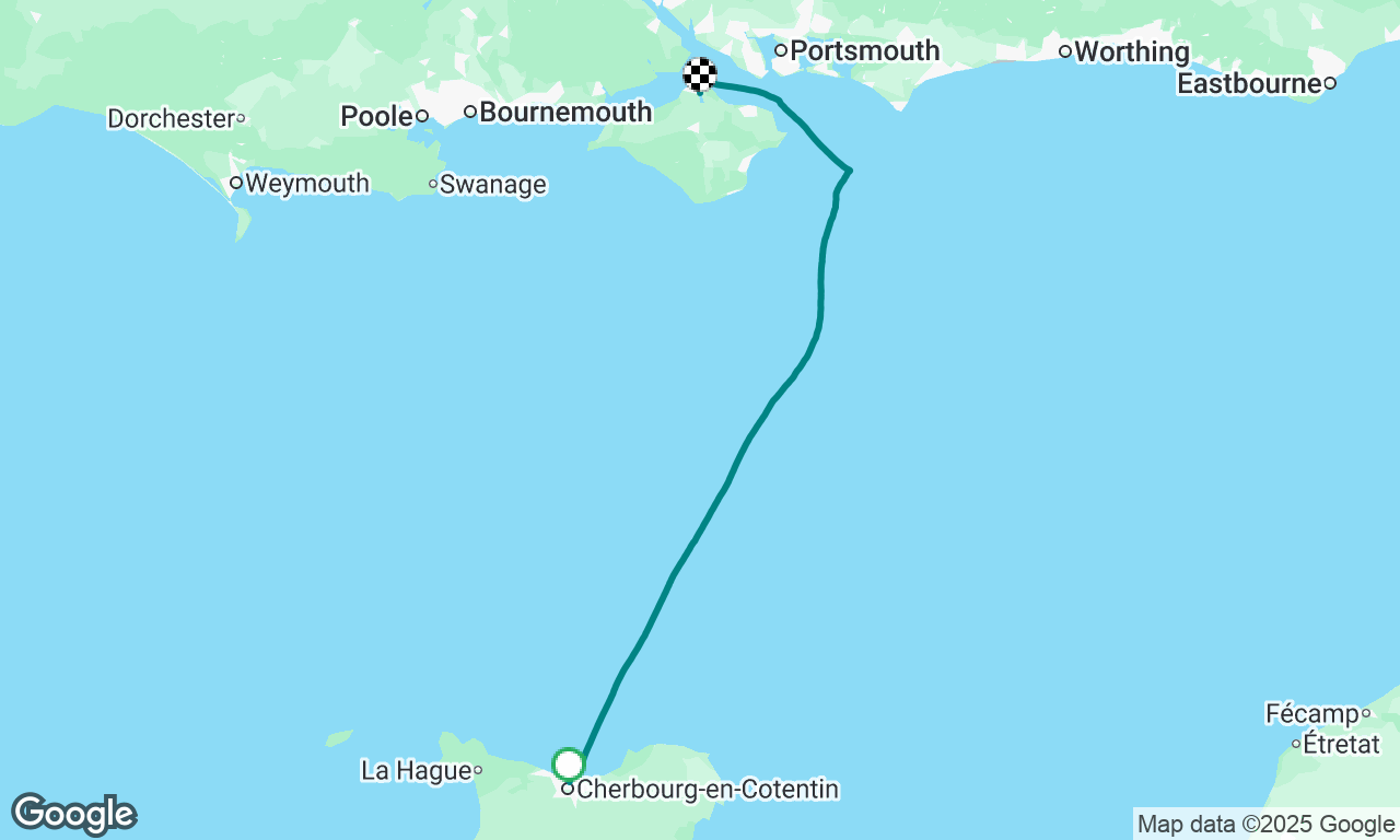 Yacht delivery - Cherbourg to Cowes
