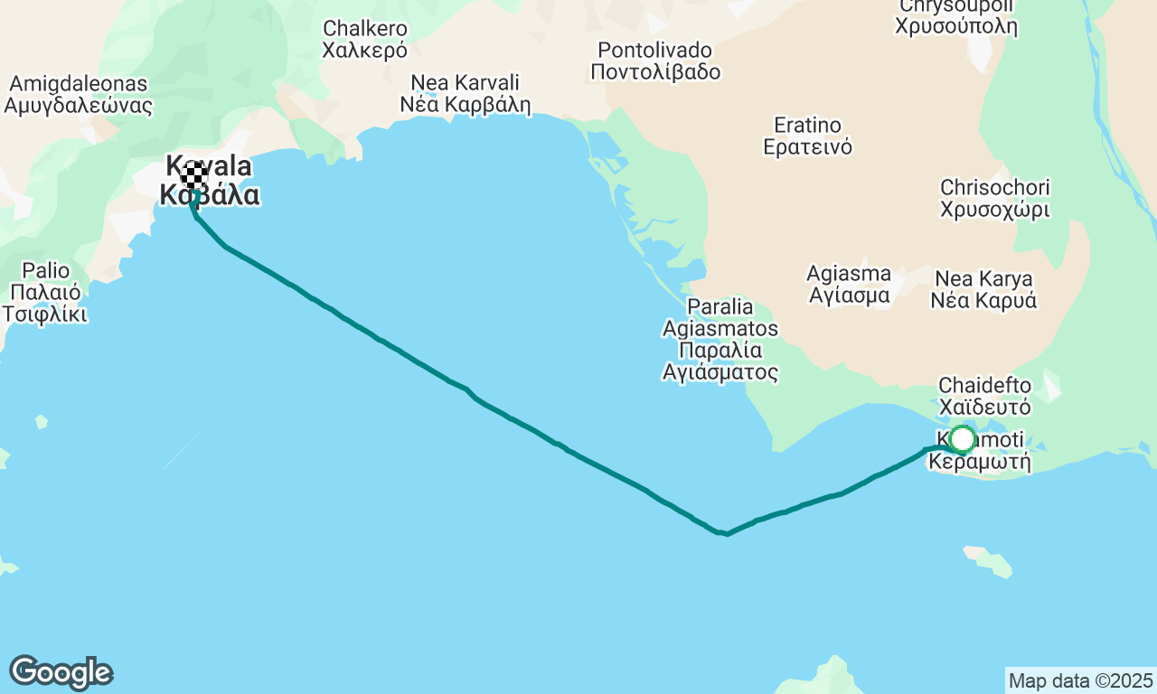 Keramoti to Kavala 
