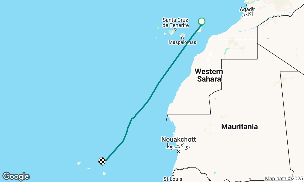 Lanzarote to Sal 